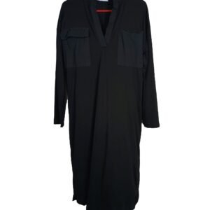 Zara Trafaluc Black Long Sleeve Midi Dress - Medium