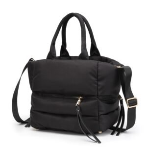 CloudLux Winter Space Cotton Puffer Tote Bag