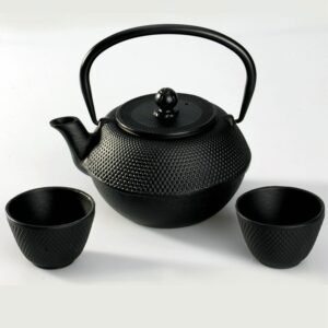 Japanese cast iron teapot copper pot