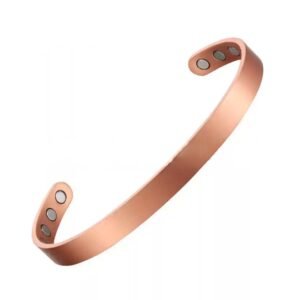 Red Copper Magnet Open Bracelet