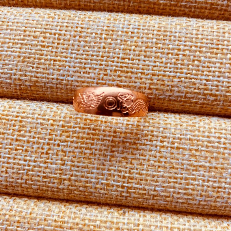 Designer Red Copper Ring - Image 3