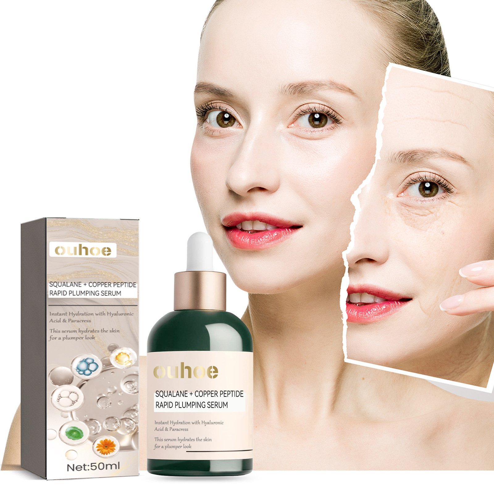 Squalane + Blue Copper Peptide Rapid Plumping Serum - Image 4