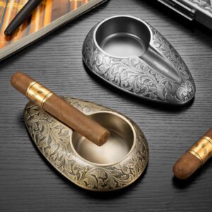 Royal Baroque Filigree Copper Cigar Ashtray